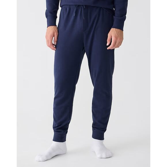 NWOT J.CrewTall heritage brushed rib-knit jogger pant navy blue size M - Picture 2 of 6